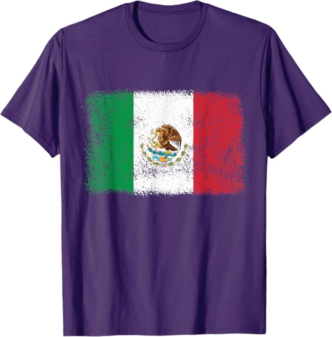 Retro Mexico Flag Men T-Shirt - Mexican Bandera Pride Camiseta