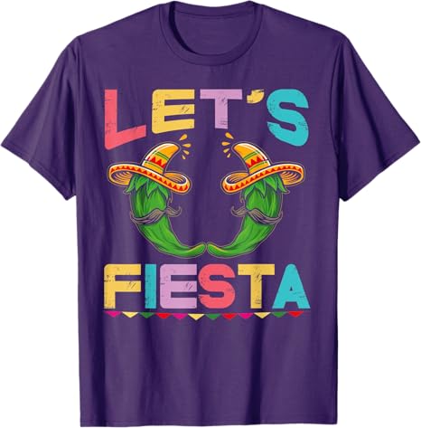 Mexican Cinco de Mayo Party Men T-Shirt – Let's Fiesta Celebration Tee