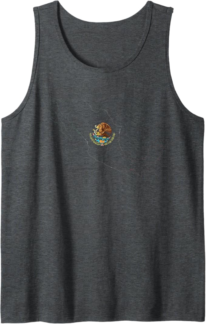 Mexican Flag, Coat of Arms, and Map Men Tank Top