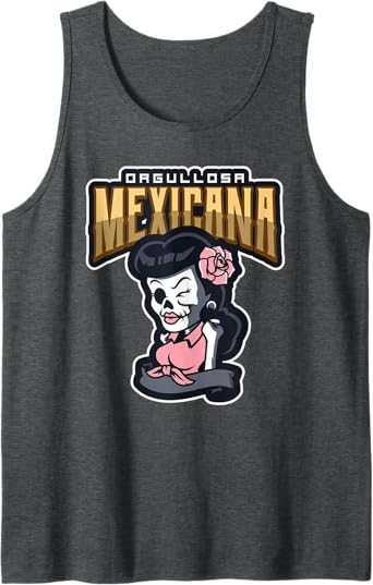 Orgullosa Mexicana Vintage Rockabilly Lowrider Men Tank Top - Mexican Style Apparel