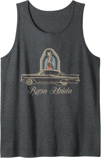 Raza Unida Chicano Lowrider Mexican Hombre Tank Top – Vintage Style T-Shirt for Men