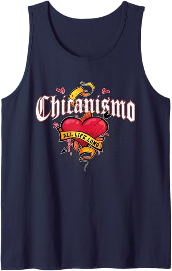 Chicanismo All Life Long Retro Mexican Chicano Heart Men Tank Top – Bold and Stylish Apparel