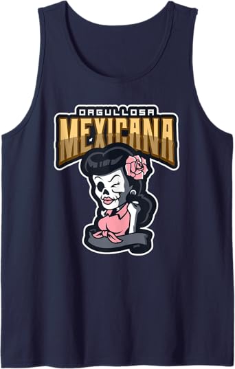 Orgullosa Mexicana Vintage Rockabilly Lowrider Men Tank Top - Mexican Style Apparel