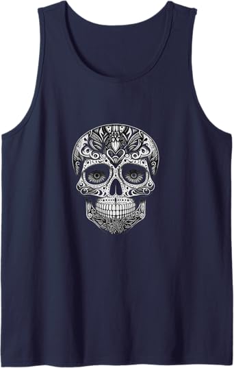 Dia de los Muertos Skull Calaveras Men Tank Top - Day of the Dead Mexico Shirt