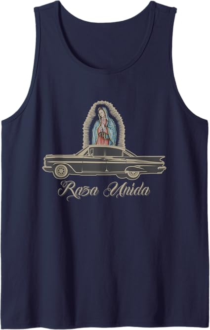 Raza Unida Chicano Lowrider Mexican Hombre Tank Top – Vintage Style T-Shirt for Men