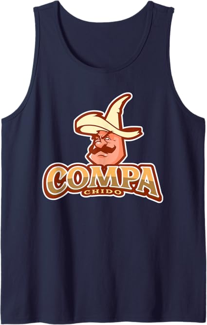 Compa Chido Funny Mexican Chicano Sombrero Tank Top for Men