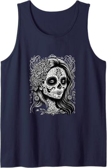 Dia De Los Muertos Catrina Calaveras Men Tank Top - Mexico Holiday Apparel