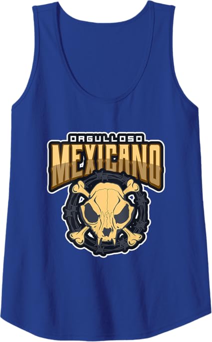 Orgulloso Mexicano Skull Women Tank Top – Mexican Chicano Pride Shirt