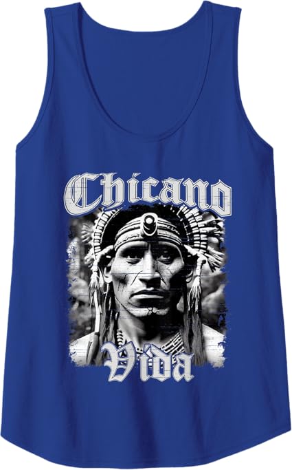 Chicano Vida Vintage Aztec Mexican Women Tank Top - Native American-Inspired Apparel