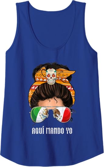 Aquí Mando Yo Mexican Flag Tank Top for Women – Bandera Mexicana Top