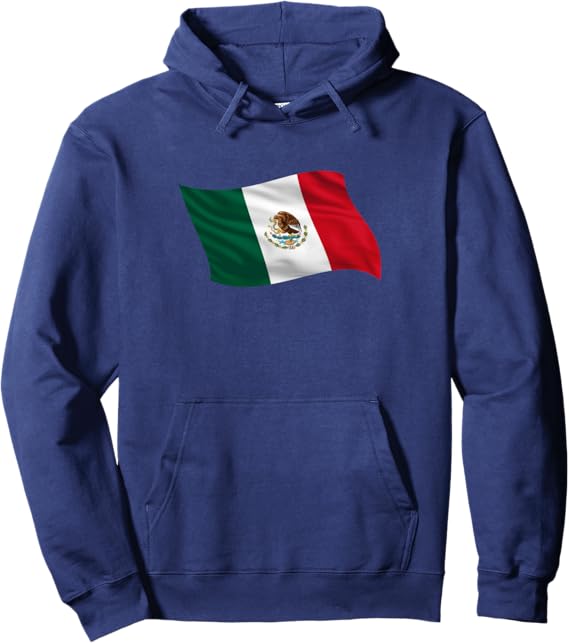 Mexico Bandera Camiseta Mexican Flag Pullover Hoodie - Stylish & Comfortable Mexico Flag Hoodie