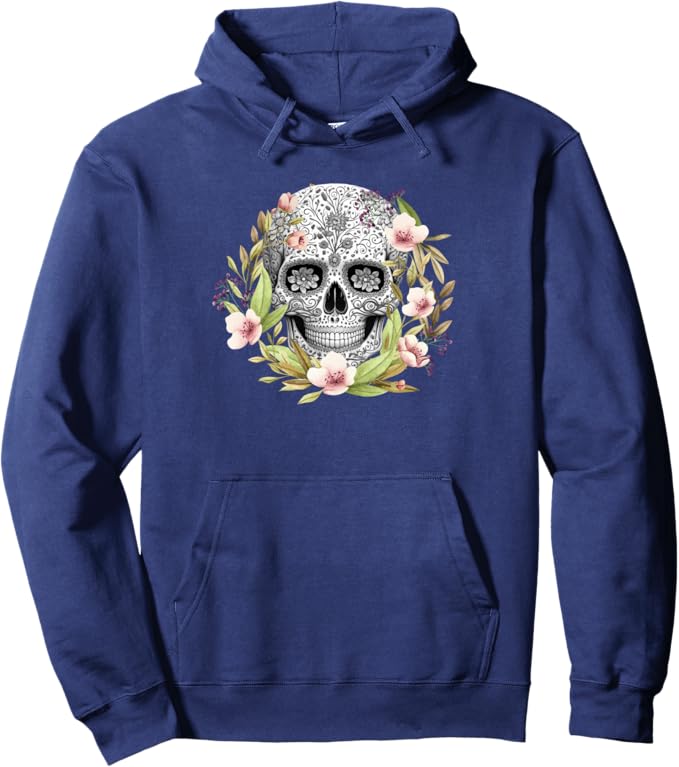 Calaveras Mexican Día De Los Muertos Pullover Hoodie - For Men and Women
