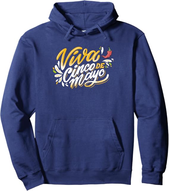 Viva Cinco De Mayo Pullover Hoodie | Mexican Cinco De Mayo Party Sweatshirt
