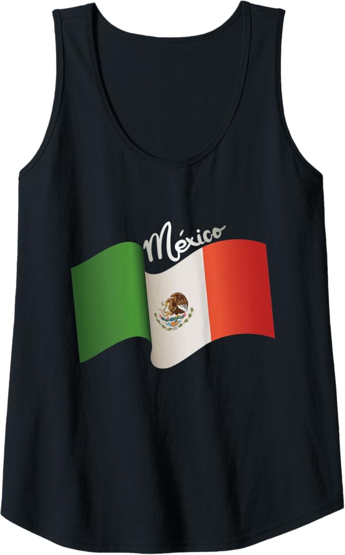 Vintage Mexican Flag Women Tank Top: Retro Bandera Mexicana | Chicano Heritage, Mexican Culture