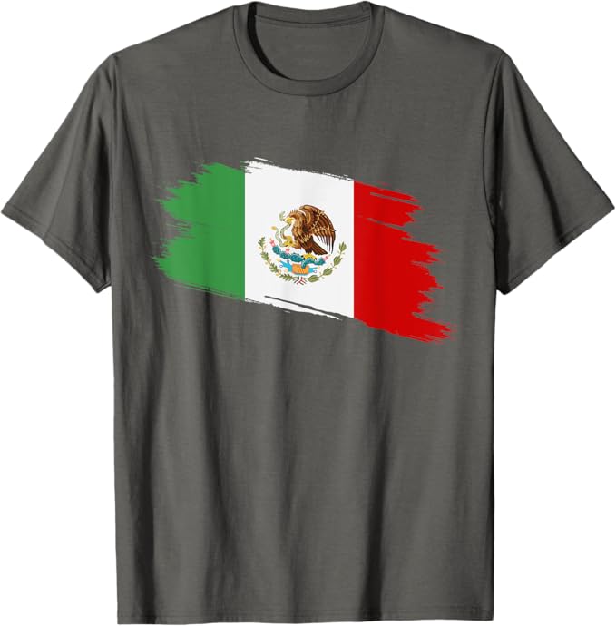Vintage Mexican Flag Men T-Shirt | Bandera Mexicana Mexico Camiseta