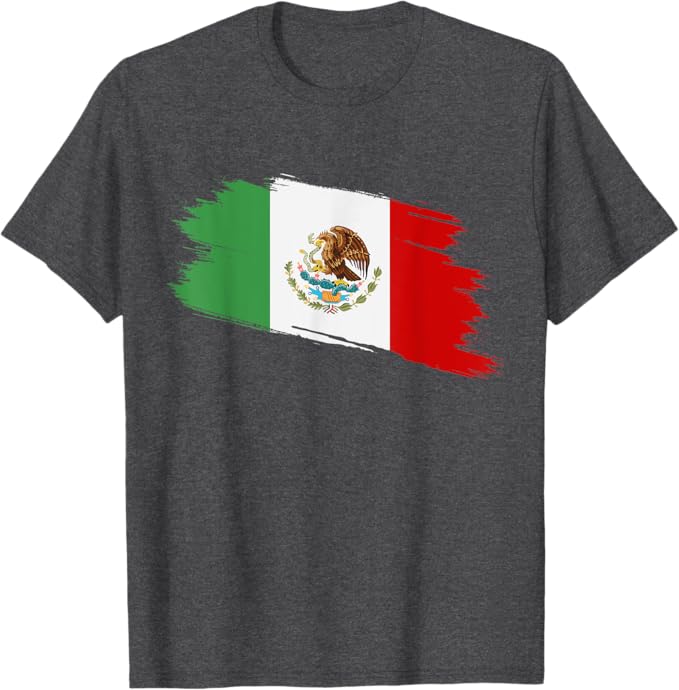Vintage Mexican Flag Men T-Shirt | Bandera Mexicana Mexico Camiseta