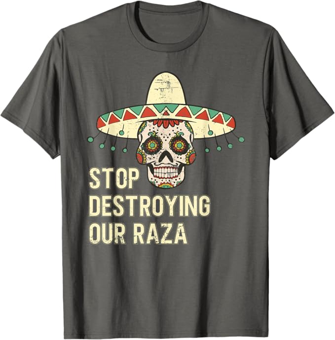 Protect Our Raza: Mexican Chicano Skull Hombre Men T-Shirt – Bold Statement Apparel