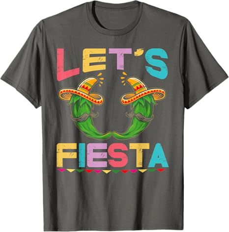 Mexican Cinco de Mayo Party Men T-Shirt – Let's Fiesta Celebration Tee