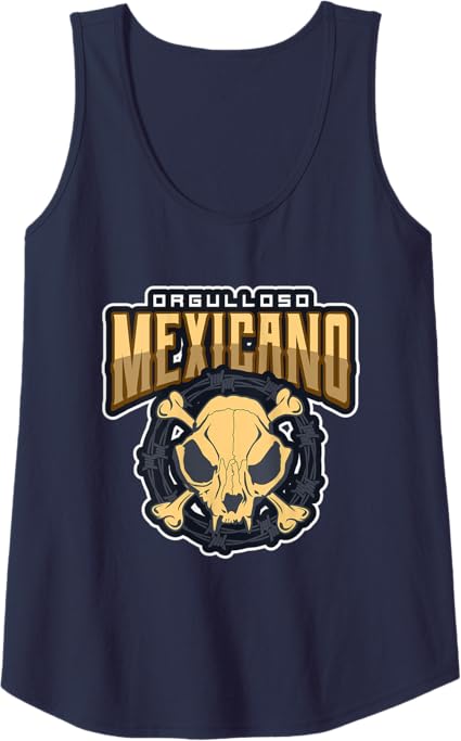 Orgulloso Mexicano Skull Women Tank Top – Mexican Chicano Pride Shirt