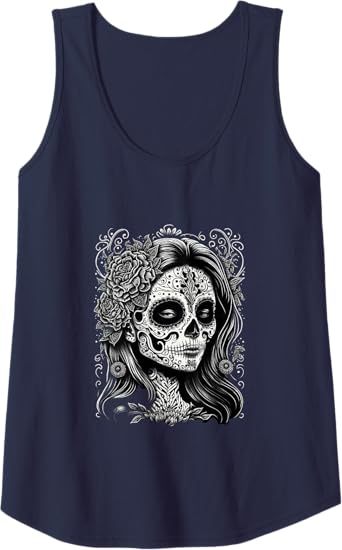 Dia De Los Muertos Catrina Calaveras Women Tank Top - Mexico Holiday Apparel
