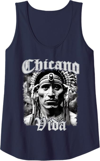 Chicano Vida Vintage Aztec Mexican Women Tank Top - Native American-Inspired Apparel