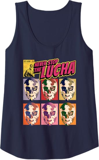 Never Stop The Lucha Mexican Lucha Libre Wrestling Women Tank Top – Premium Tees for Wrestling Fans