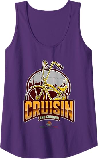 Chicano Lowrider Bike Women Tank Top – Cruisin' and Groovin' Mexican Style