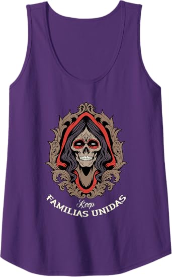 Familias Unidas Mexican Calaveras Skull Chicano Women Tank Top – Bold & Stylish Apparel