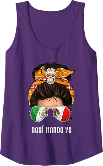 Aquí Mando Yo Mexican Flag Tank Top for Women – Bandera Mexicana Top