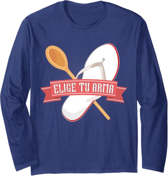 Funny Latina Mexicana Chancla Mujer Women's Long Sleeve T-Shirt – Elige Tu Arma