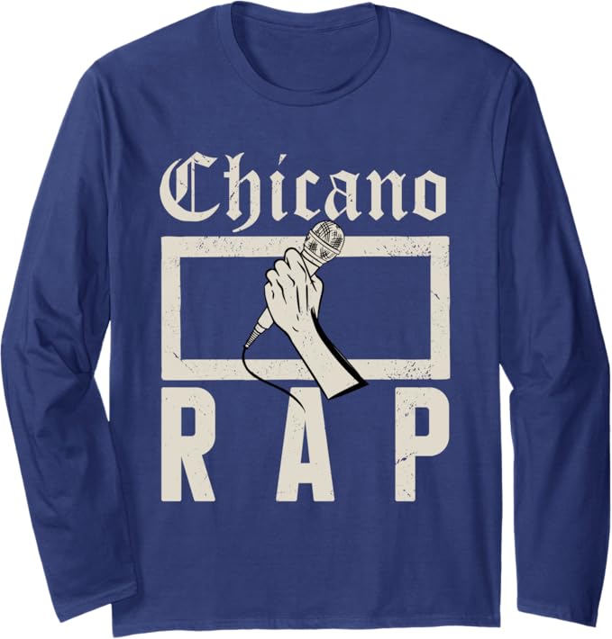 Chicano Rap Vintage Mexican Hip Hop Culture Long Sleeve T-Shirt - Stylish & Trendy
