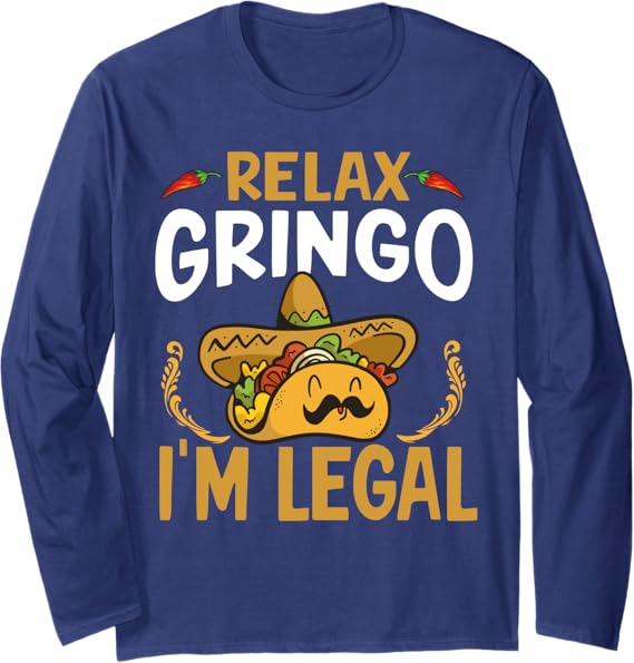 Cinco De Mayo Mexican Party Taco Long Sleeve T-Shirt
