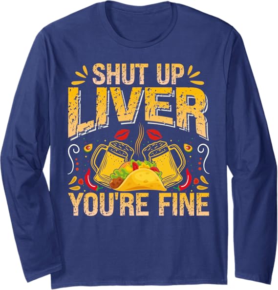 Cinco de Mayo Mexican Party Long Sleeve T-Shirt for Men & Women