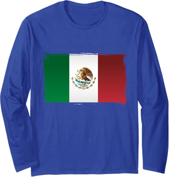Mexico Flag Long Sleeve T-Shirt | Bandera de México Shirt for Men & Women