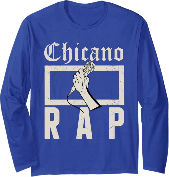 Chicano Rap Vintage Mexican Hip Hop Culture Long Sleeve T-Shirt - Stylish & Trendy