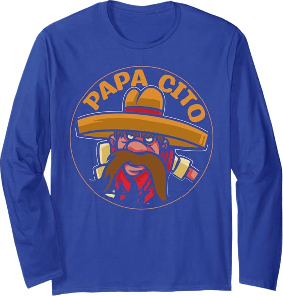 Cinco de Mayo Mexican Party Papa Cito Long Sleeve T-Shirt