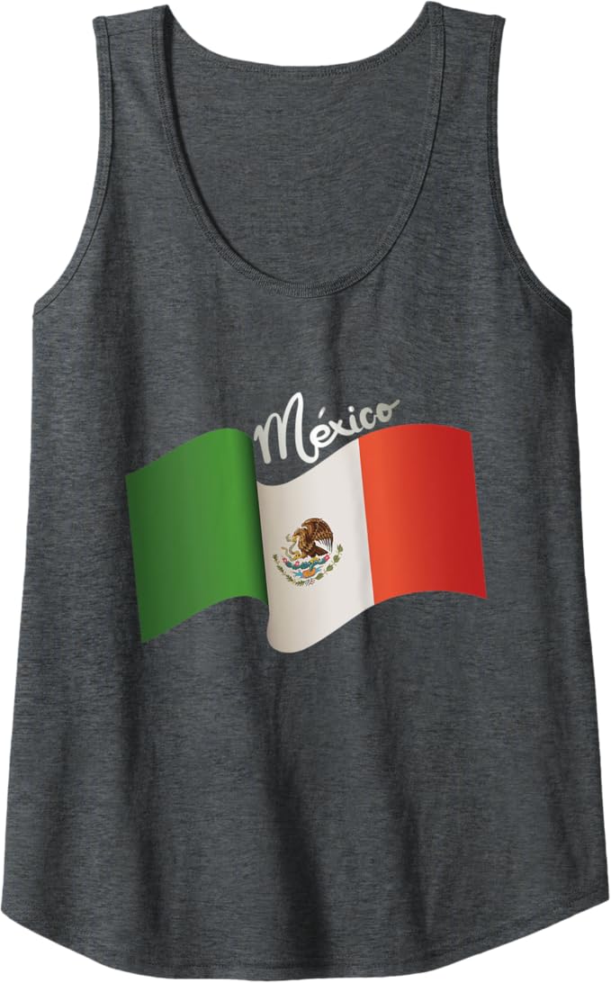 Vintage Mexican Flag Women Tank Top: Retro Bandera Mexicana | Chicano Heritage, Mexican Culture
