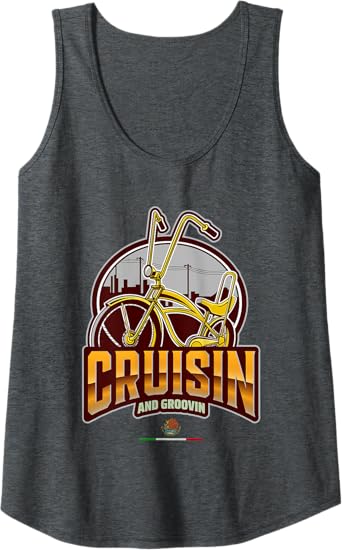 Chicano Lowrider Bike Women Tank Top – Cruisin' and Groovin' Mexican Style