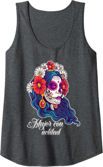 Mexican Sugar Skull Tank Top for Women  | Mujer con Actitud Apparel
