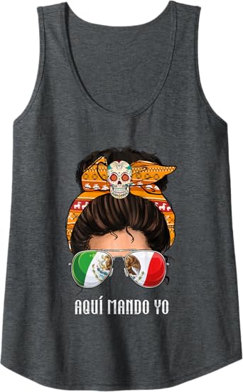 Aquí Mando Yo Mexican Flag Tank Top for Women – Bandera Mexicana Top