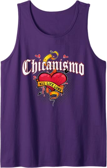 Chicanismo All Life Long Retro Mexican Chicano Heart Men Tank Top – Bold and Stylish Apparel