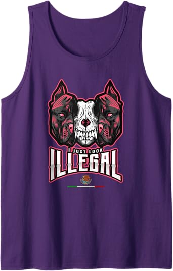 Chicano Men Tank Top with Creepy Mexican Dog Skull Design – Bold & Unique