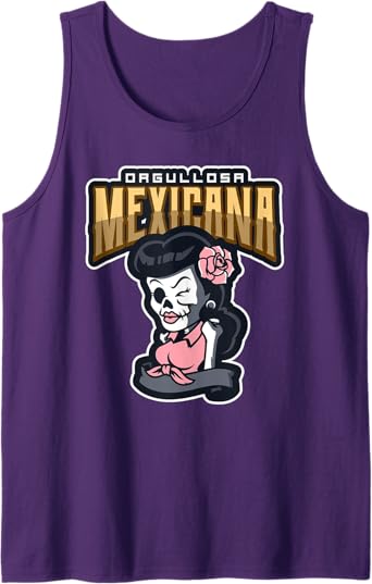 Orgullosa Mexicana Vintage Rockabilly Lowrider Men Tank Top - Mexican Style Apparel