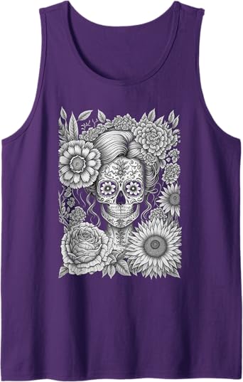 Calaveras Catrina Men Tank Top - Creepy Mexican Day of the Dead Shirt