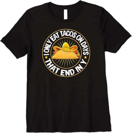 Premium Cinco de Mayo Party Women T-Shirt - Mexican Tacos Design
