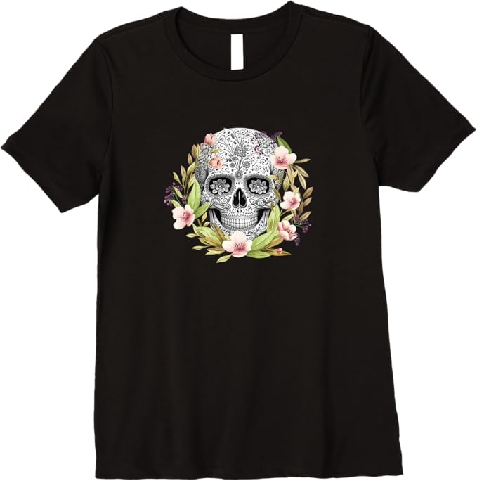 Calaveras Mexican Día De Los Muertos Women T-Shirt - Premium Design