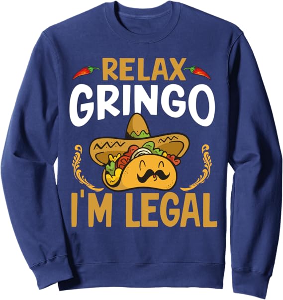 Cinco de Mayo Mexican Taco Sweatshirt Party Apparel
