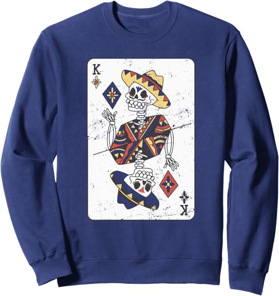 Vintage Mexican Chicano Card Sweatshirt with Hombre Con Sombrero Design