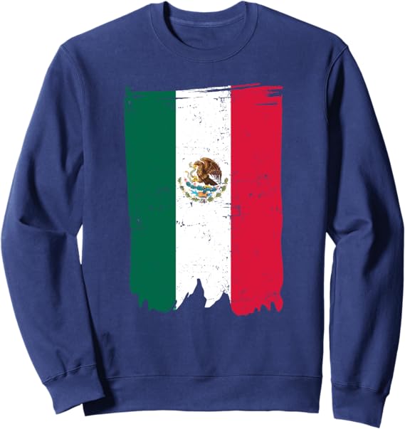 Mexican Flag Bandera Mexicana Sweatshirt - Stylish & Comfortable Mexican Apparel