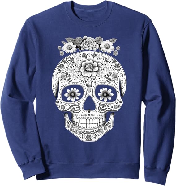 Mexican Skull Sweatshirt | Camisas de Calaveras | Unique Skull Design